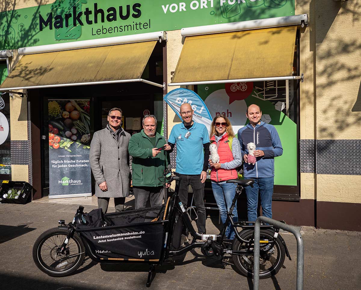 Neues Lastenrad “Hedda” beim Markthaus im Herzen von Friedrichsfeld ausleihbar